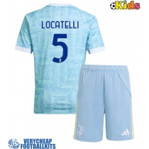 Juventus Manuel Locatelli #5 Replica Away Minikit 2025-26 Short Sleeve (+ pants)